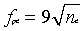 image showing equation f sub pe equal to square root of n sub e