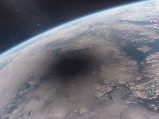 Eclipse as Seen from Space