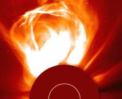 SOHO CME photograph