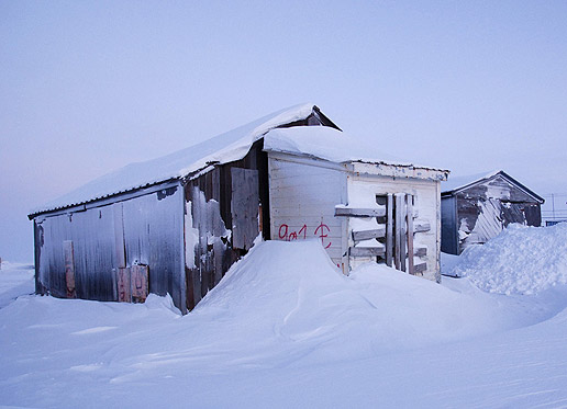 This small structure is thought to be a IPY science monitoring building set up by Lieutenant Ray in 1881.