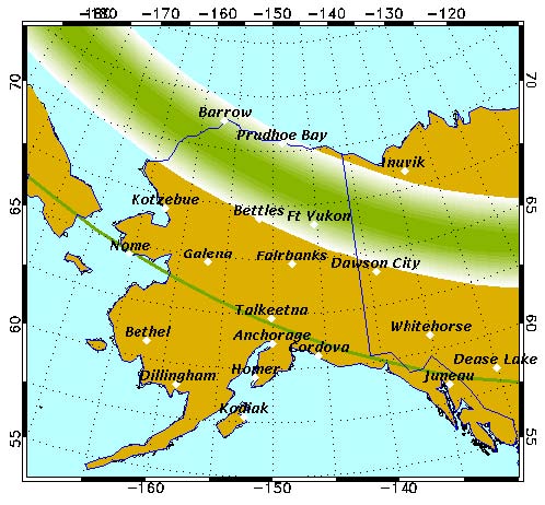 Arctic Circle Alaska Map Polar Gateways Arctic Circle Sunrise 2008